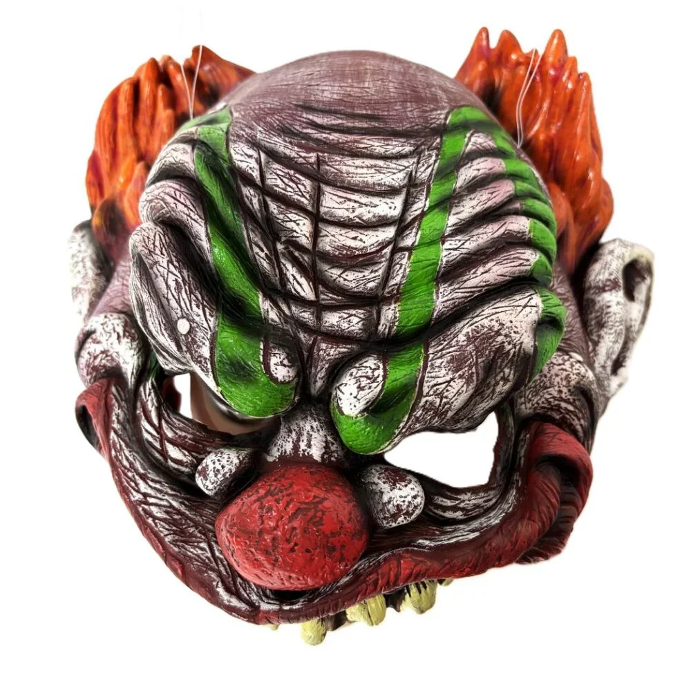 Clown Circus Psycho Adult Vinyl Cap mask  Fright Asylum by Disguise NOS NWT